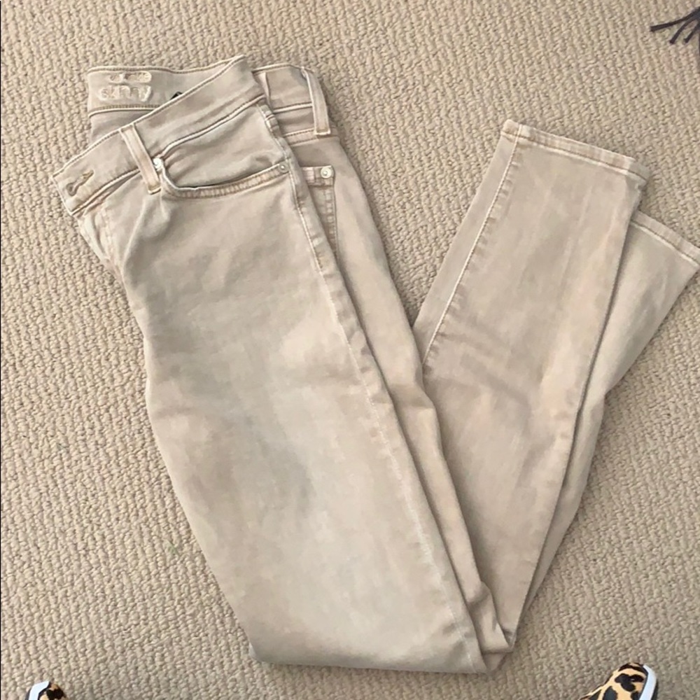 7 for all mankind ankle skinny jean